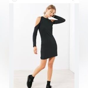 Twenty cold shoulder black dress